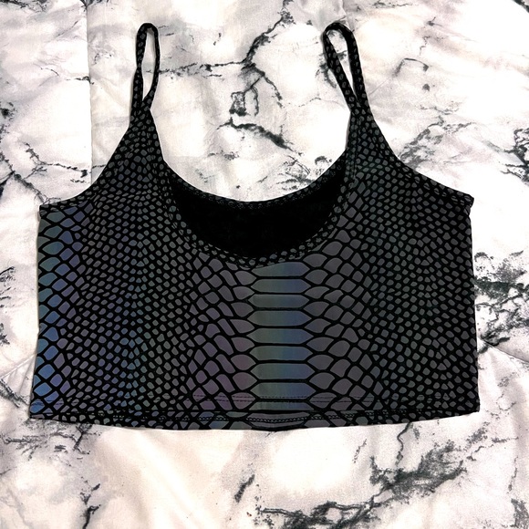 Rave Wonderland Flash Viper crop top - Picture 4 of 4